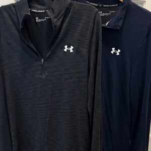 Under Armour Black & Navy 1/4 Zip Performance Pullover Duo